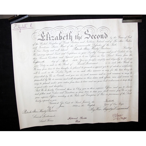 121 - Interesting collection of ephemera relating to the commissioning and service of 2nd Lt. Poulson, 3rd... 
