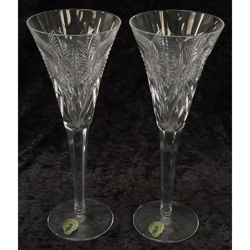 24 - Waterford Crystal: The Millennium Collection boxed pair of 