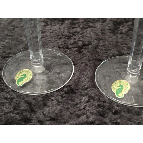 24 - Waterford Crystal: The Millennium Collection boxed pair of 
