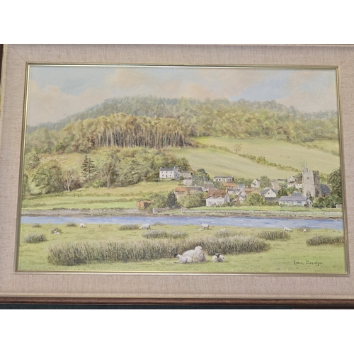 30 - Robin Davidson: Local Artist collection of three framed original oil on canvas paintings to include ... 