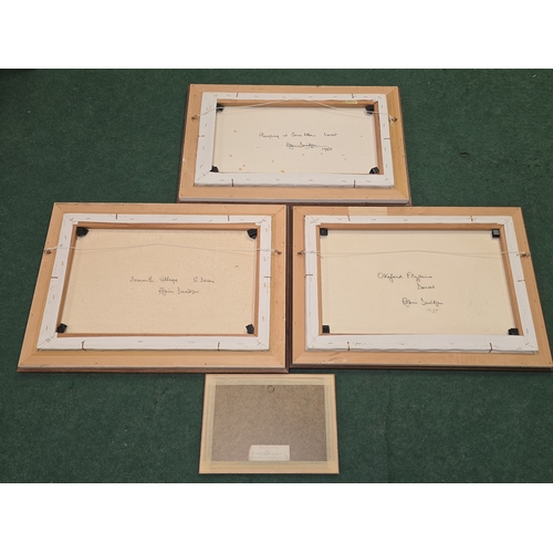 30 - Robin Davidson: Local Artist collection of three framed original oil on canvas paintings to include ... 