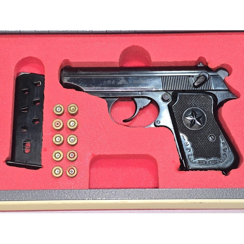 46 - A deactivated Chinese Type 64 7.65mm pistol in Chairman Mao lock book box. Comes with de activation ... 