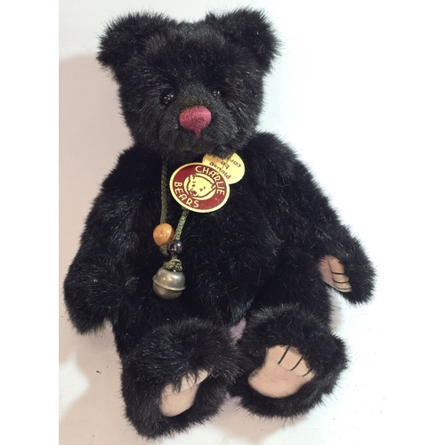 39 - Charlie Bears: Black plush 