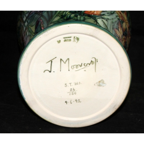 1A - Substantial Moorcroft baluster vase in the rare Rainforest pattern designed by Sally Tuffin. Approx ... 