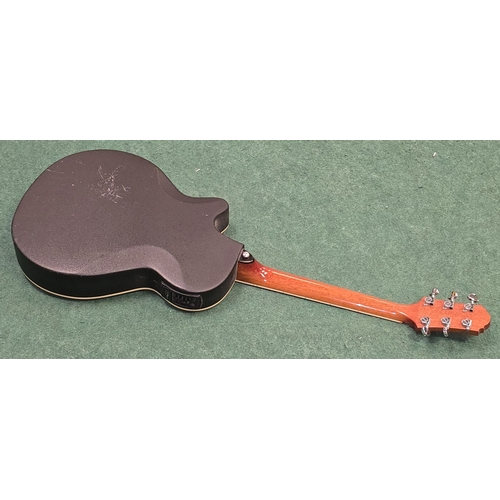 52 - A Crafter Bowl Back electro acoustic red sunburst six string guitar model ref FX550EQ.