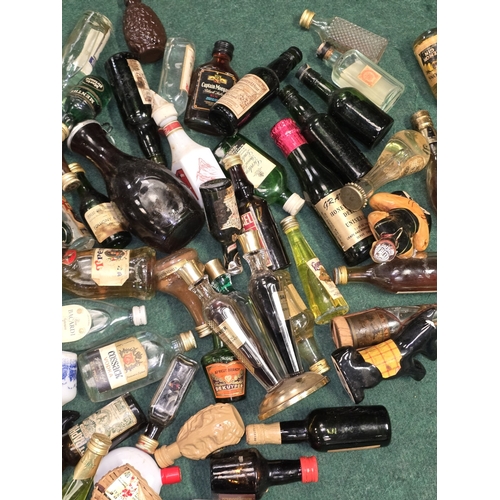6 - A large quantity of vintage alcohol miniatures. Unchecked for fill levels.