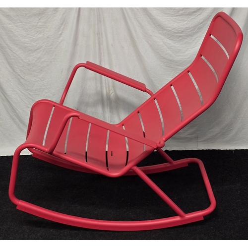 34 - Fermob Luxembourg rocking armchair in cerise pink, rrp £500