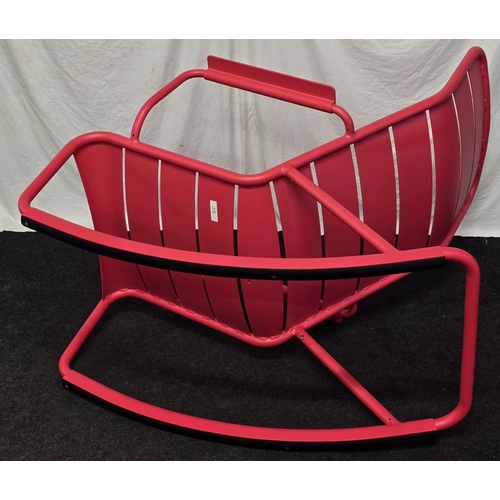 34 - Fermob Luxembourg rocking armchair in cerise pink, rrp £500