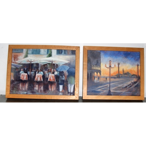 8 - A collection of Contemporary Framed and glazed Pastel artworks to include P. Tunnicliffe: 