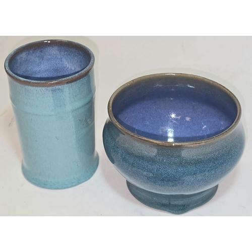 3 - Poole Pottery collection of Carter Stabler Adams Chinese Blue. Five pieces in all.