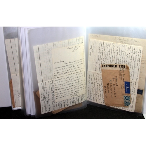 51 - Interesting collection of WWII related ephemera, mostly relating to one individual. Includes a large... 