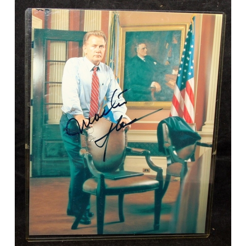 40 - Martin Sheen - West Wing setting 8x10 autographed colour photograph c/w Realgrafs certificate of aut... 