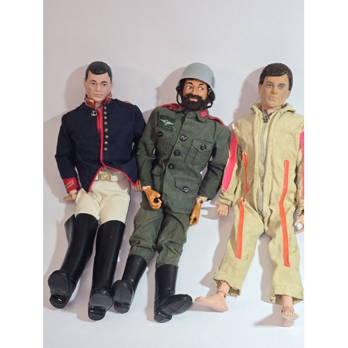 12 - A collection of six vintage 1960s/1970s Action Man figures. All in good condition for age and fully ... 