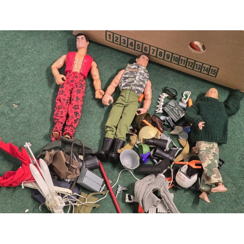 51 - A collection of Action Man figures, clothing and accessories.
