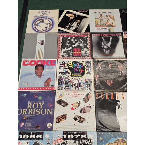 53 - A collection of Pop/Rock/Prog vinyl LP records to include Camel, The Rolling Stones, The Beatles etc... 