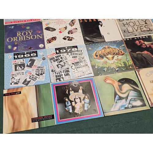 53 - A collection of Pop/Rock/Prog vinyl LP records to include Camel, The Rolling Stones, The Beatles etc... 