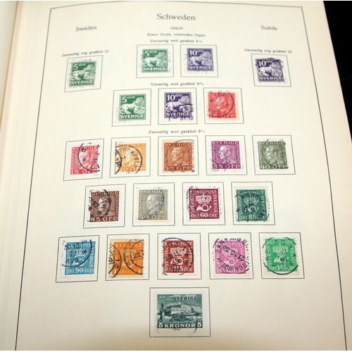 56 - Quality vintage KA-BE stamp album filled with Schweden (Sweden) leaves dating from 1929 to 1985. Ver... 