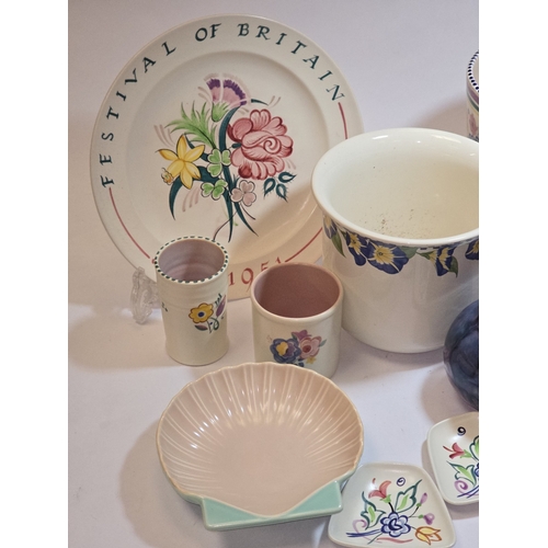 39 - Poole Pottery qty of various pieces to include traditional pattern, Festival of Britain plate etc (1... 