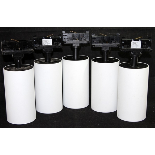 23 - AAG Stucchi Track lighting adjustable down lighters x 5