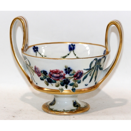 Antique William Moorcroft '18th Century Pattern' twin handled footed ...