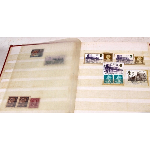 Large album of stamps. A small section of World stamps to the front ...