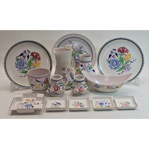 Poole Pottery qty of mid 20th century traditional pattern pieces (14).