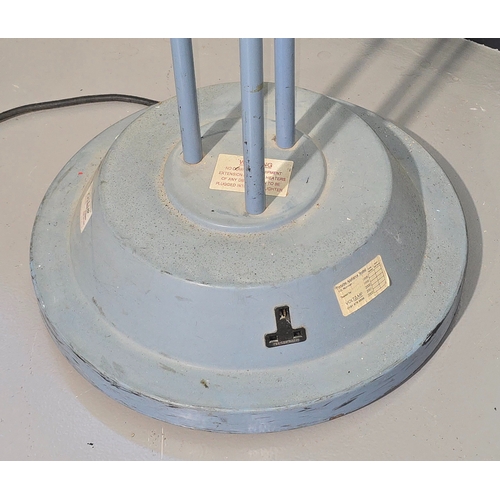 A vintage large electrical floor standing uplighter with built in ...