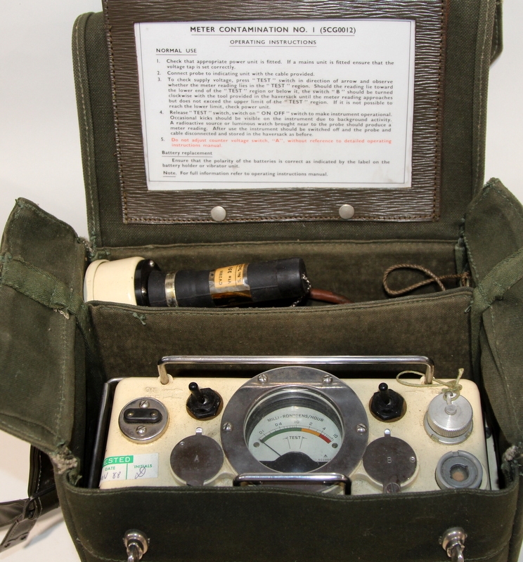 British Army Cold War Meter Contamination no.1 Geiger Counter ref ...