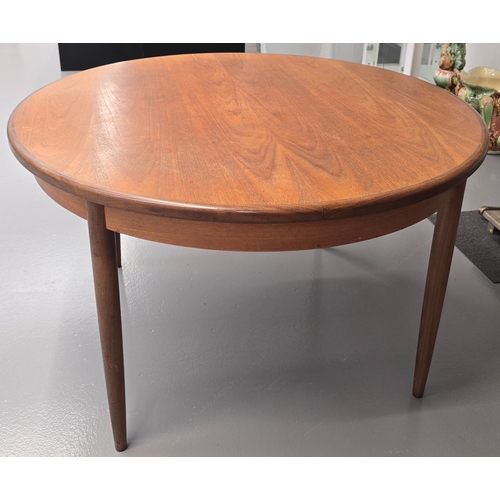 G-Plan Fresco vintage 1960's teak circular extending dining table ...