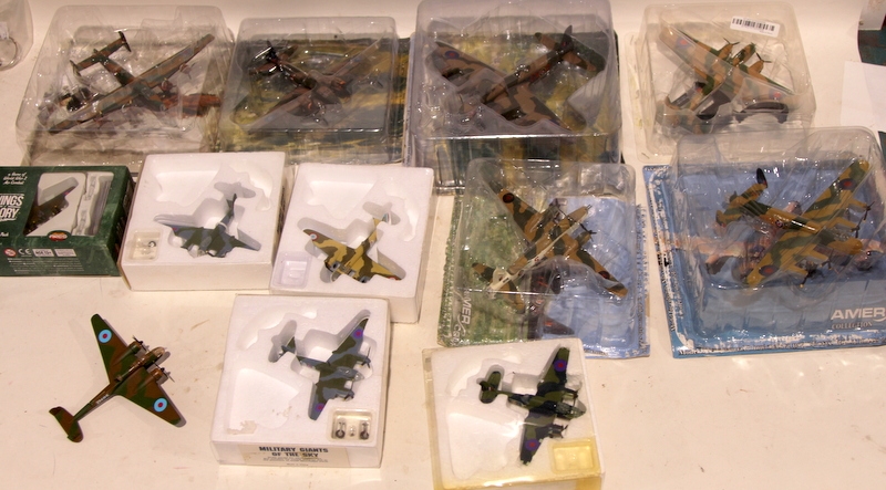 A collection of die-cast model aircraft to include Amercom and Military ...