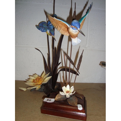 80 - 2 KINGFISHER FIGURES