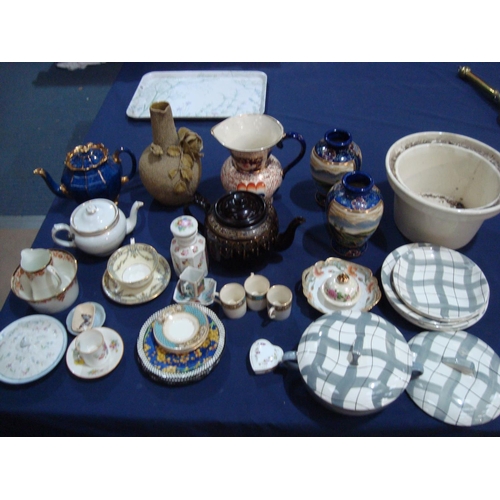 84 - PAIR ORIENTAL VASES ETC