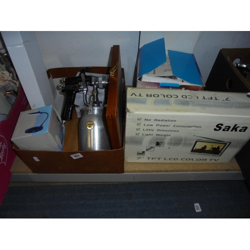 107 - SPRAY GUN, TV ETC