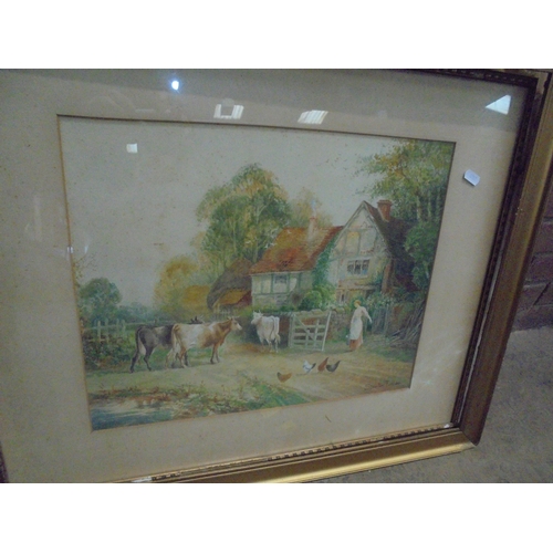 419 - 4 FRAMED WATERCOLOURS SIGNED STANTON FORBES