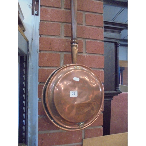 75 - COPPER WARMING PAN