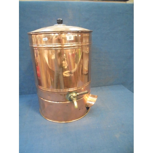 37 - COPPER URN