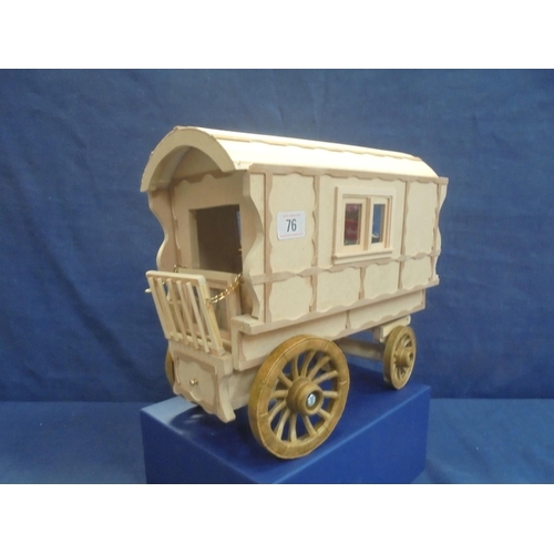 76 - SCRATCH BUILT GYPSY CARAVAN