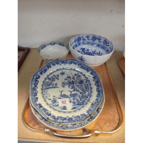 92 - BLUE & WHITE CHINA