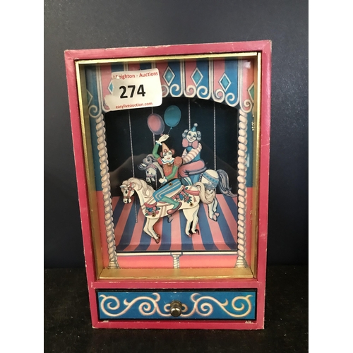 274 - CLOWN MUSIC BOX