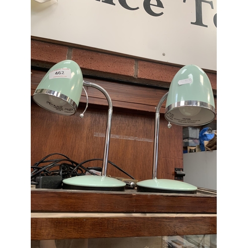 462 - 2 ANGLE POISED LAMPS