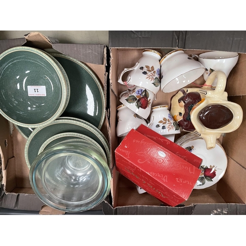 11 - TWO BOXES OF CUPS & SAUCERS
