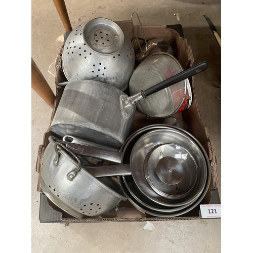 121 - SAUCEPANS ETC