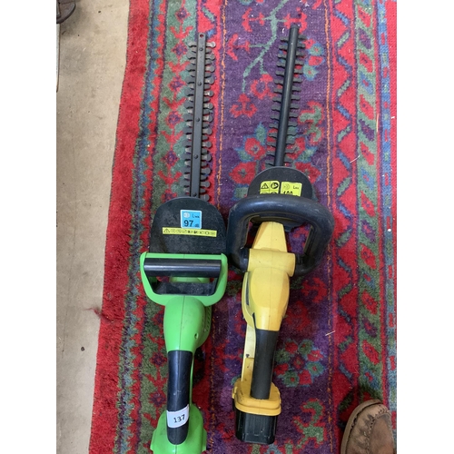 137 - 2 HEDGE TRIMMERS