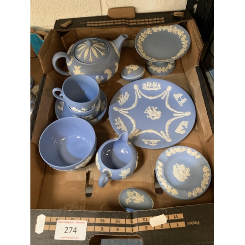 274 - WEDGEWOOD BLUE JASPER WARE