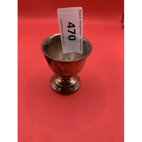 470 - HM SILVER EGG CUP