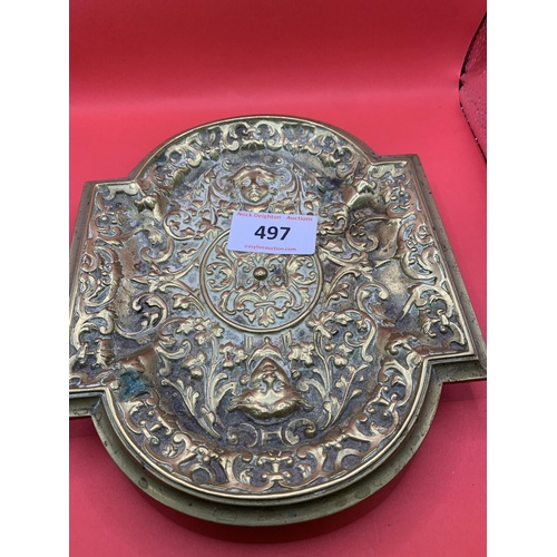 497 - CAST BRASS DISH