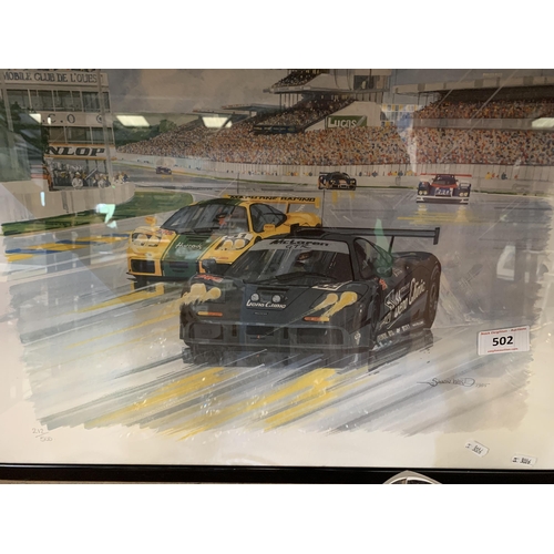 502 - LIMITED EDITION SIMON WARD RACING PRINT