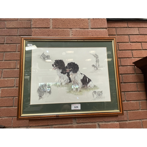 624 - NIGEL HEMMING HUNTING DOG PRINT