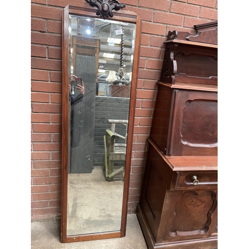 628 - MAHOGANY FRAMED MIRROR