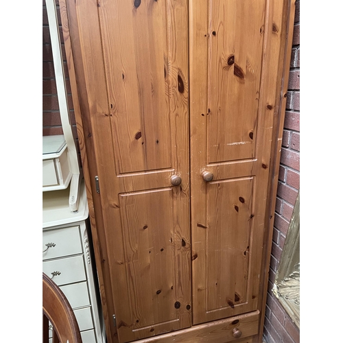 631 - PINE 2 DOOR WARDROBE